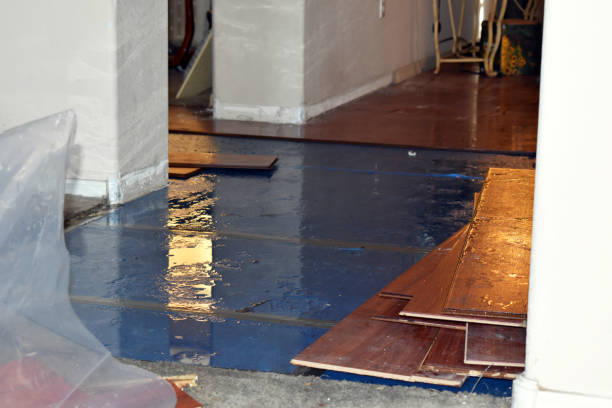 Professional Burst Pipe Cleanup technician working in Wainscott, NY